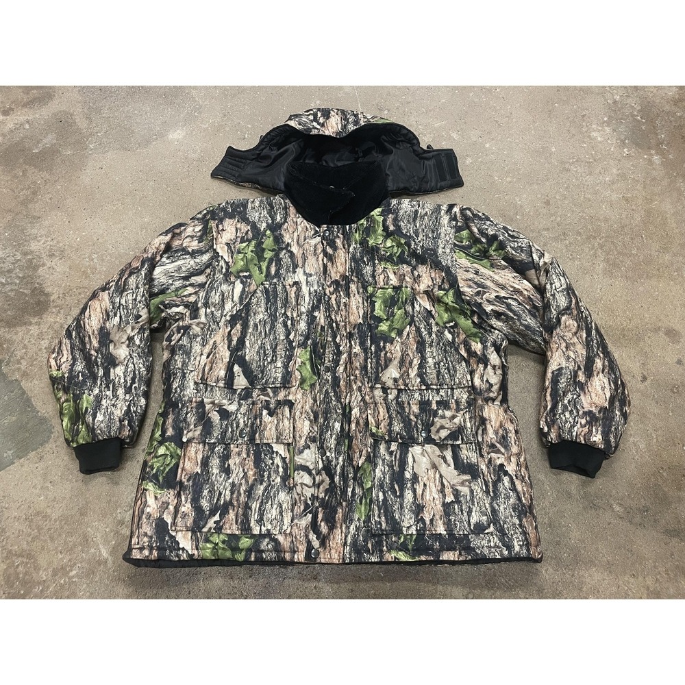 WFS Elementgear Camo Hunting Jacket Mens XL Insulated Hooded Coat‎ Parka